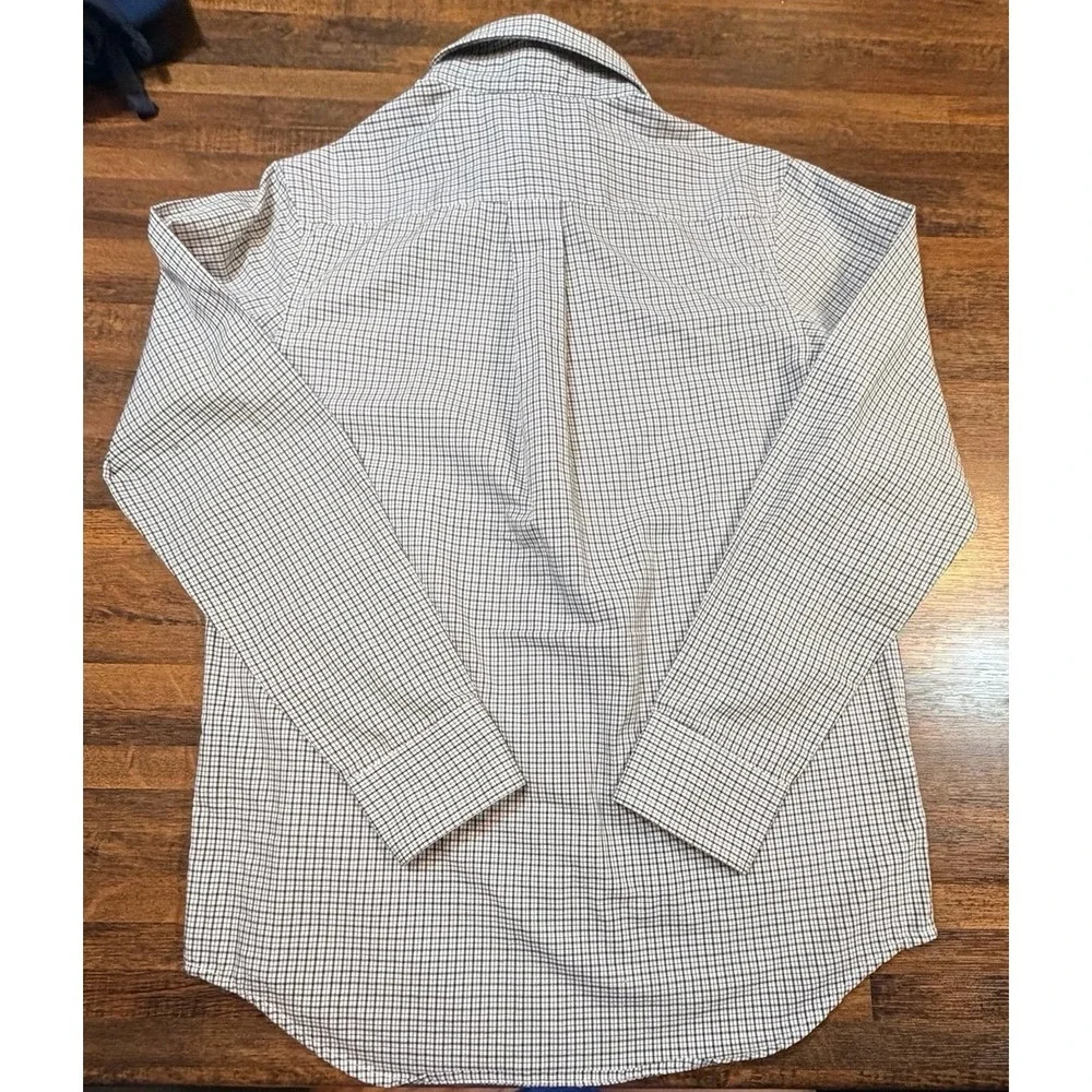 Vintage boys LRL Ralph Lauren button up plaid oxford size 14. LRL pocket logo